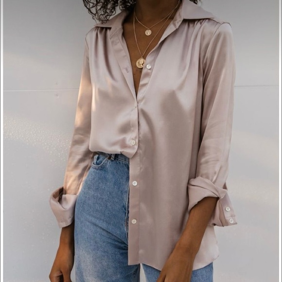 Light pink silk blouse - Picture 2 of 2